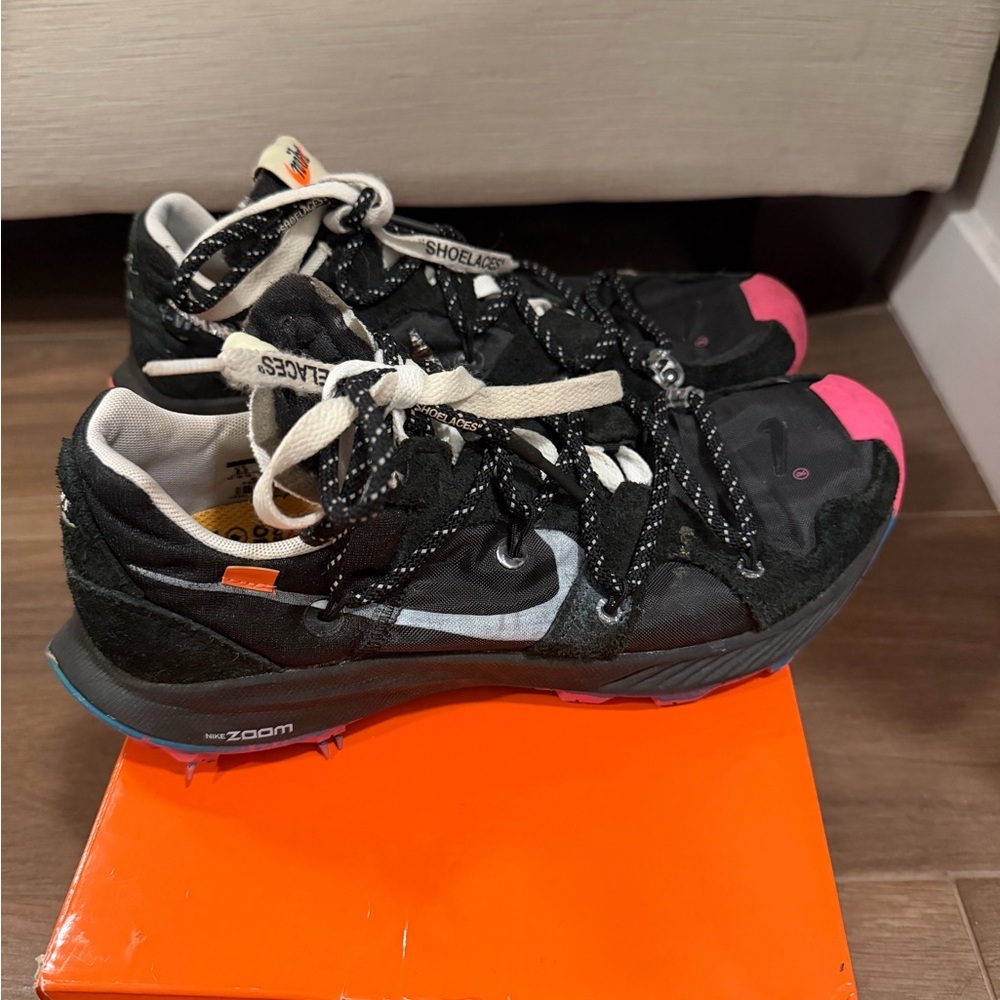 Nike OFF-WhITE  Terra Kiger in Black and Metallic Silver